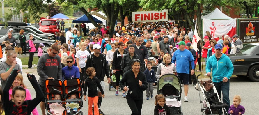 Tecumseh Terry Fox Attracts Thousands