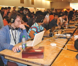 WINDSOR, Ont, (11/16/13) -- University of Windsor students compete in tournaments of some of the hottest games on the market, including: Starcraft 2, Dota 2, League of Legends and Call of Duty, Nov. 16. (Photo by Alissa Murphy)