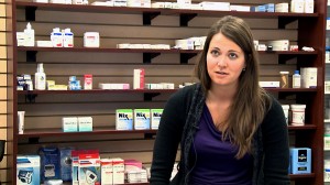 Catherine Bonnette, pharmacist at Royal Windsor Pharmacy in downtown Windsor, explains importance of prescription drug awareness on November 6, 2013. (Photo By//Y. Murad Erzinclioglu) 