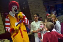 McDonald shows for olympic celebration