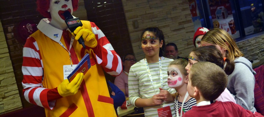 McDonald shows for olympic celebration
