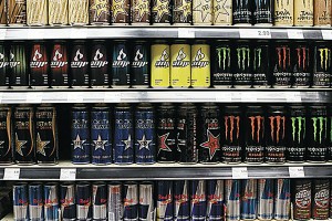 A variety of energy drinks on display at a Sobey’s in Amhersturg Ont., Monday Oct. 27, 2014. Photo by Chrisitan Bouchard