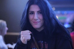 WINDSOR,Ont(14/11/19)- Randa Markos invited the public to watch her compete in the Ultimate Fighter Nov. 19, 2014. One more win for the Windsorite and she will be fighting for the first UFC strawweight title. Photo by Shaun Garrity