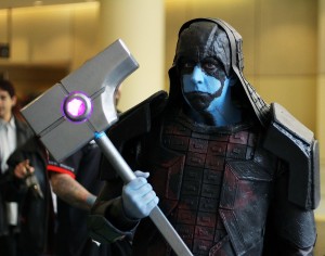Toronto, Ont :: (3/21/2015) A man cos-playing Ronan the Accuser from guardians of the galaxy during the Toronto Comic Con, March 21