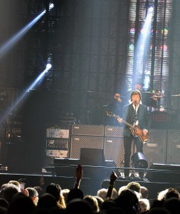 Paul McCartney perform in front of a sold out crown at Joe Louis Arena in Detroit on Oct.21