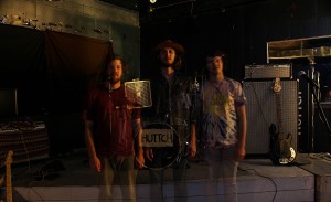 Huttch at the Windsor Beer Exchange getting ready for rehearsal on Friday September 25, 2015. (From left to right. Zach Vivier, Sebastian Abt, Robbie Cervi) Photo by Anthony Sheardown.