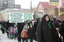 Hundreds of people hold peace rally to commemorate Imam Hussain martyrdom anniversary