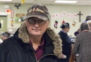 WINDSOR, Ont. (10/12/15) - John Lewis is pictured at the Downtown Windsor Mission on Thursday, Dec. 10. Lewis has been eating and sleeping at the Mission for two months. Photo by Sean Previl, The Converged Citizen.