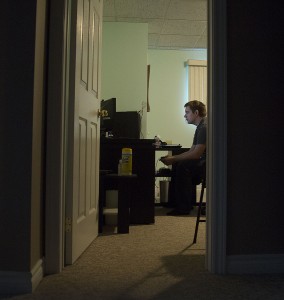WINDSOR, Ont. (18/11/15) – Daniel Banner is pictured playing a video game in his bedroom and gaming room at his house in McGregor on Wednesday, Nov. 18, 2015. Photo by Justin Prince, The Converged Citizen