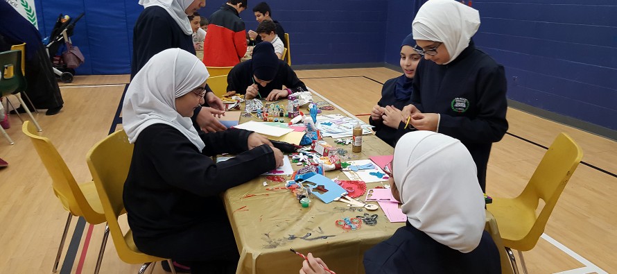 Local students create art to welcome Syrian Refugees