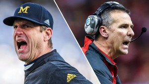 Jim Harbaugh and Urban Meyer hope to continue the heated rivalry between the Michigan Wolverines and Ohio State Buckeyes. (Photo courtesy of sportingnews.com)