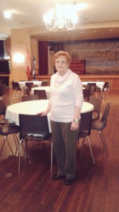 President Christine Erdmann stands inside the Teutonia Club's celebrated Schauben Hall in windsor on March 31. Erdmann says thousands of great events took place in the hall over the years. Photo by Taylor Busch.