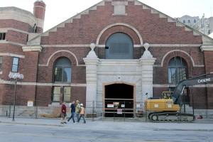 The Windsor Armouries is currently under heavy renovations to make way for the University of Windsor School of Music. Photo by Zander Kelly.