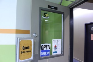Entrance for the St. Clair College Health Centre at the Centre for the Arts in downtown Windsor (Photo by Amos Johnson).