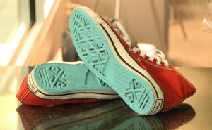 The CMHA's Sole Project encourages people to 'take a stand' for mental health by showing their SOLE in hopes that others will follow in their footsteps.  Photo by Todd Shearon.