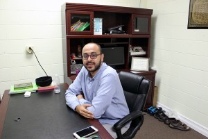 Sheikh Yousef Aly Wahb in his office at the Rose City Islamic Centre. (Photo by Kaitlynn Kenney)