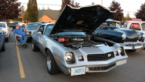 Amandio with his 1978 Z28 Chevrolet Camaro at the car event last Sunday