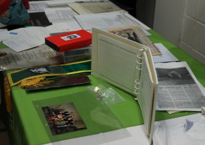Items placed in the 1997 time capsule, are displayed to the public at St. Clair College's main campus on October 11th, 2017. (Photo by Ladan Mohamed)