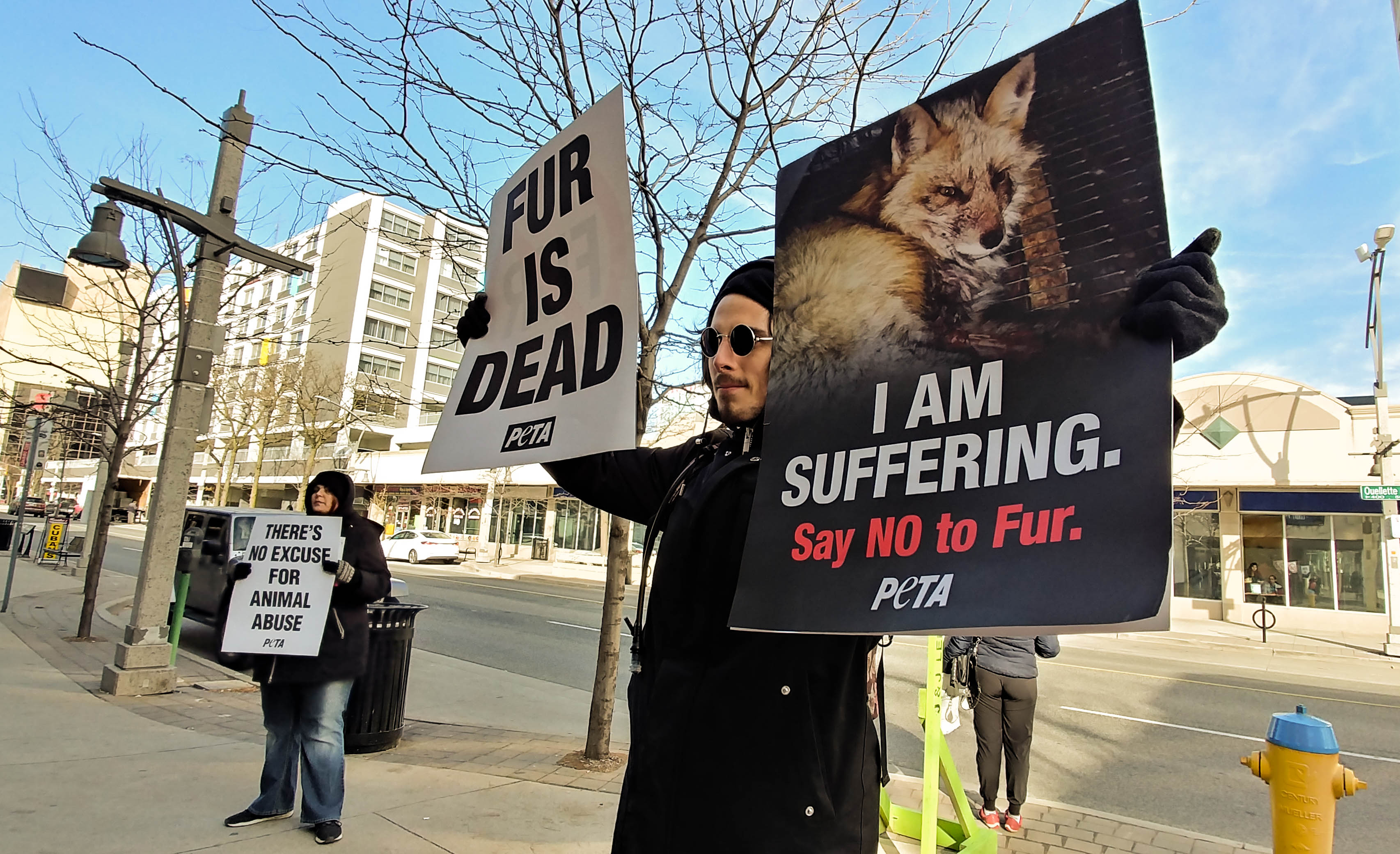Protesters stand against animal cruelty | The MediaPlex