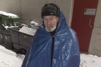 Supporters of WRYM bundle up for overnight parking lot stay