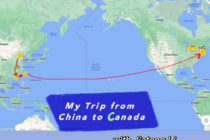 My trip from China to Canada