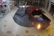 Vehicle crash at Tecumseh mall
