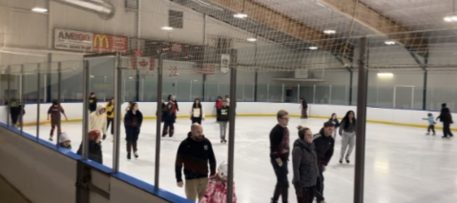Free public skating at Forest Glade Arena garners big turnout